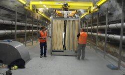 Underslung travelling crane with electric chain hoist in waste water treatment plant