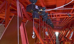 Electric chain hoists Entertainment in stage roof