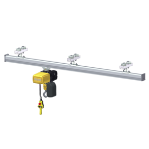 Light crane system for the logistical connection of workstations