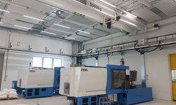 Overhead crane is used for the loading of machine