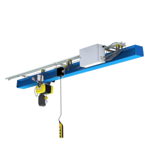 crane system for connecting work stations in internal goods logistics