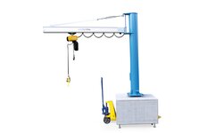 Mobile slewing crane can be conveniently moved to the next work station