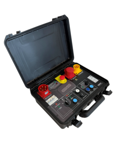 The Brake Testing Box (BTB) enables testing of the main and auxiliary brakes on electric chain hoists with two spring-loaded brakes, without the need for mechanical intervention.
