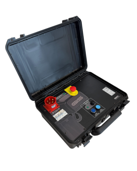 The Brake Testing Box (BTB) enables testing of the main and auxiliary brakes on electric chain hoists with two spring-loaded brakes, without the need for mechanical intervention.