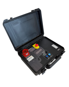 The Brake Testing Box (BTB) enables testing of the main and auxiliary brakes on electric chain hoists with two spring-loaded brakes, without the need for mechanical intervention.